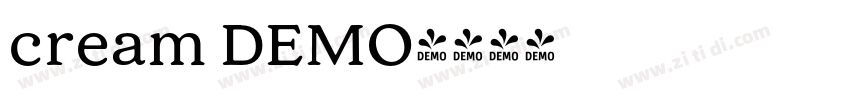 cream DEMO字体转换
